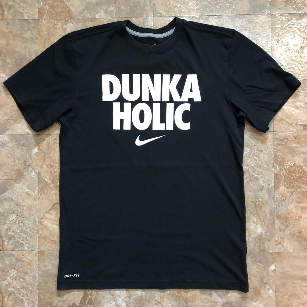 Nike Black Dri-Fit Dunkaholic Graphic T-Shirt S